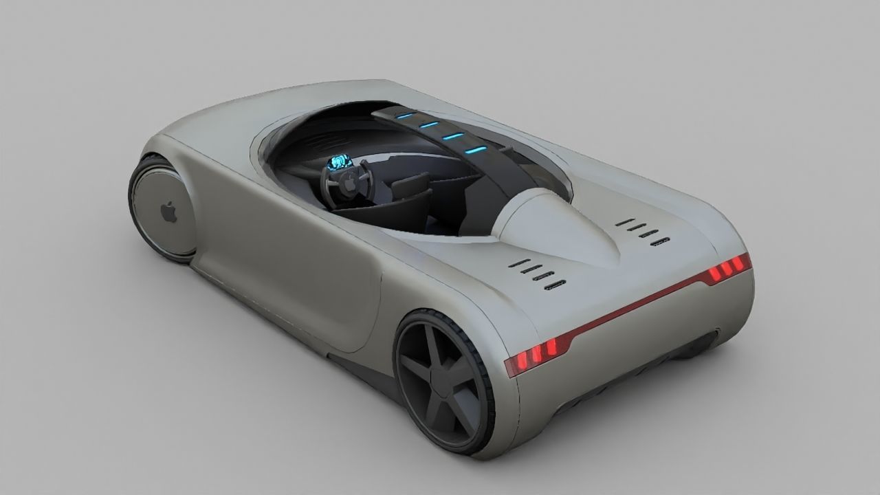 APPLE CONCEPT CAR rigged 3D model_9