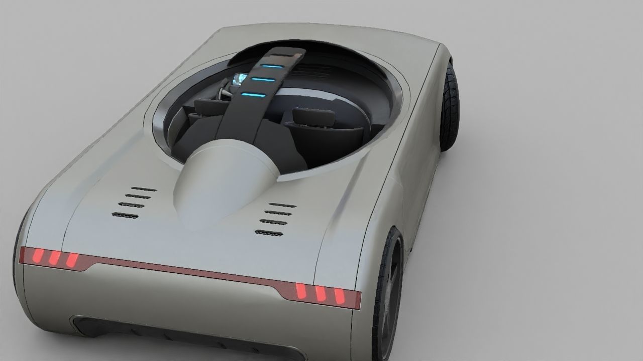 APPLE CONCEPT CAR rigged 3D model_12