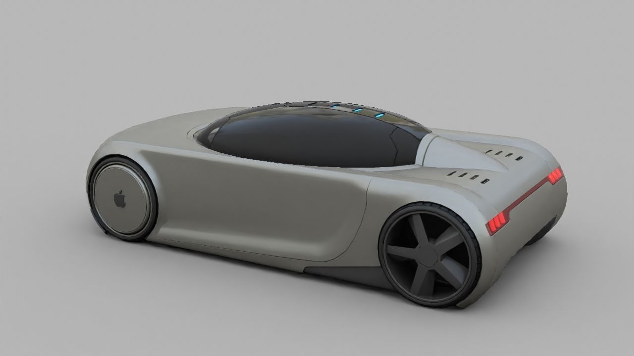 APPLE CONCEPT CAR rigged 3D model_6
