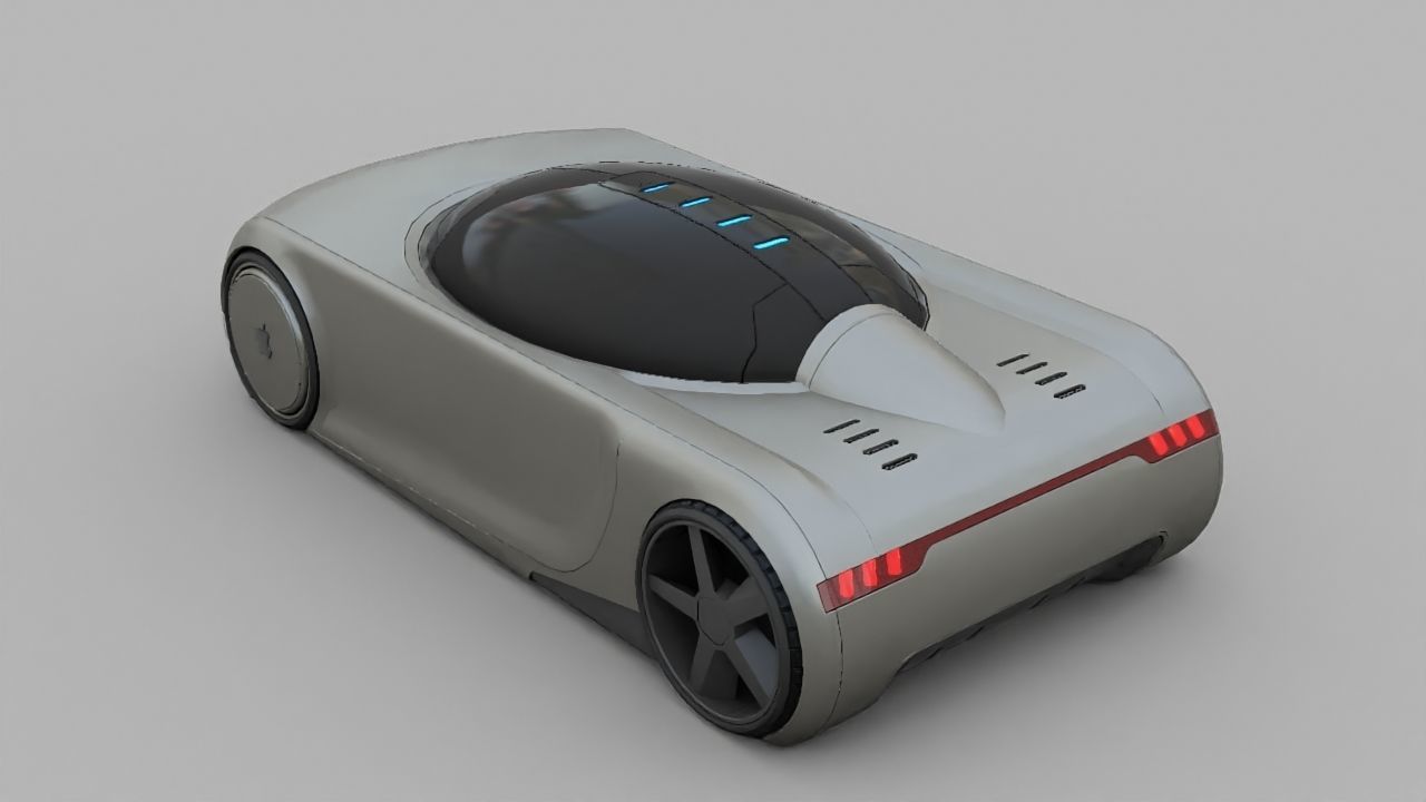 APPLE CONCEPT CAR rigged 3D model_8