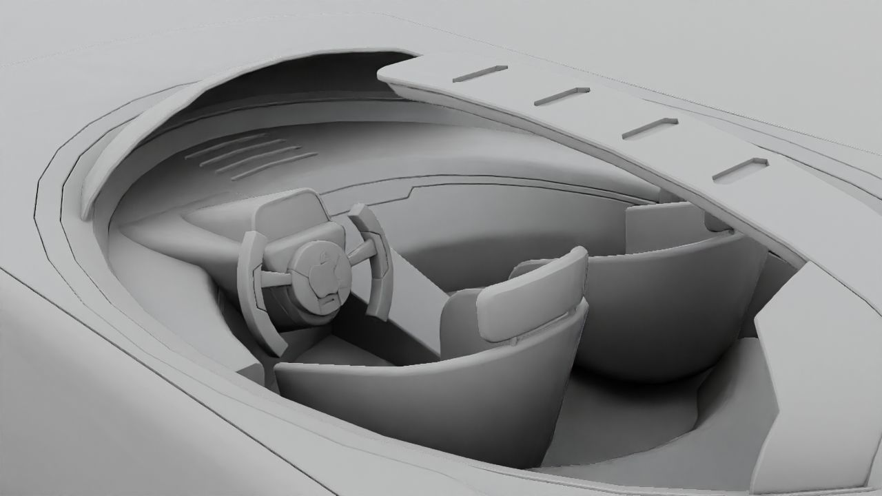 APPLE CONCEPT CAR rigged 3D model_35