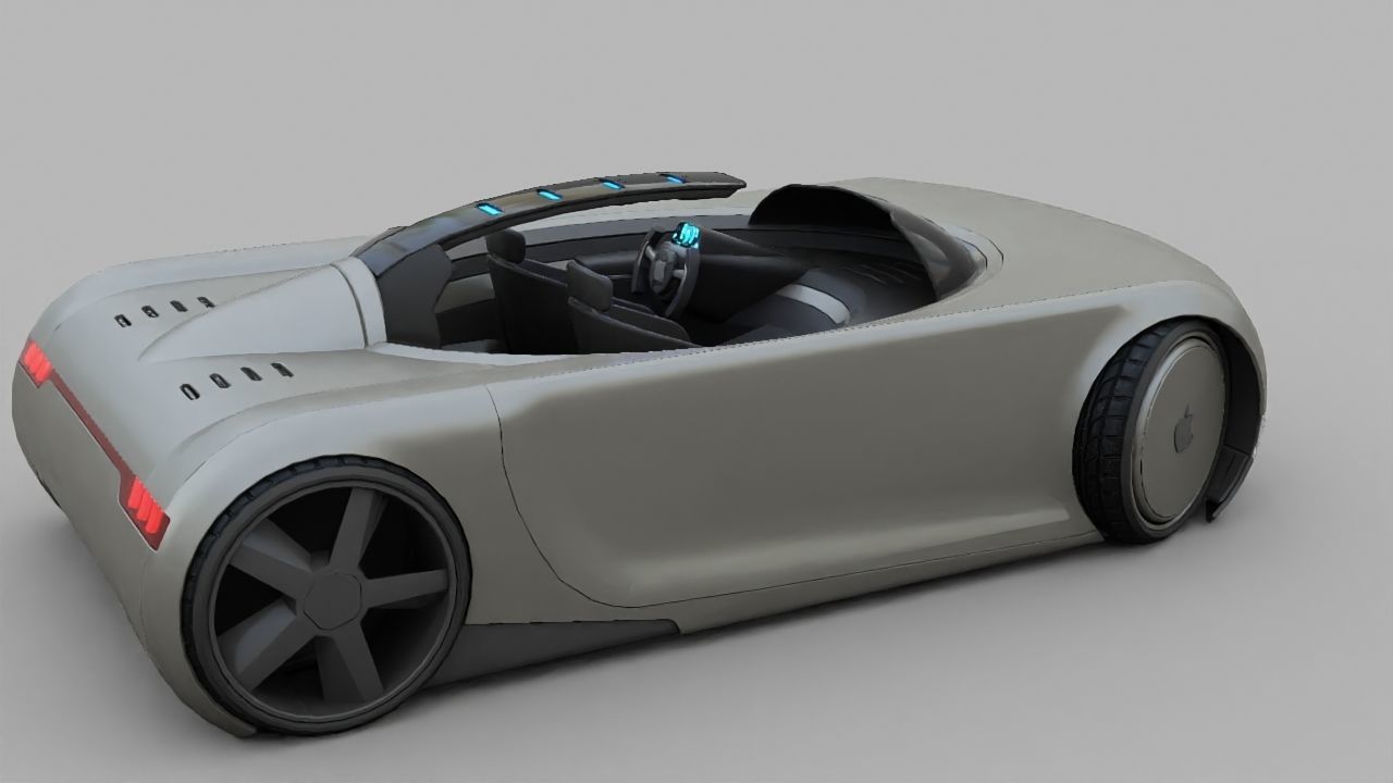 APPLE CONCEPT CAR rigged 3D model_14