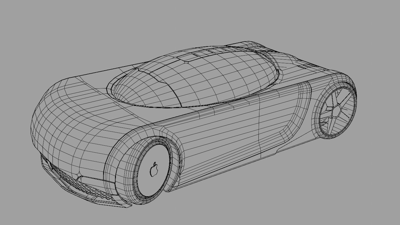 APPLE CONCEPT CAR rigged 3D model_40
