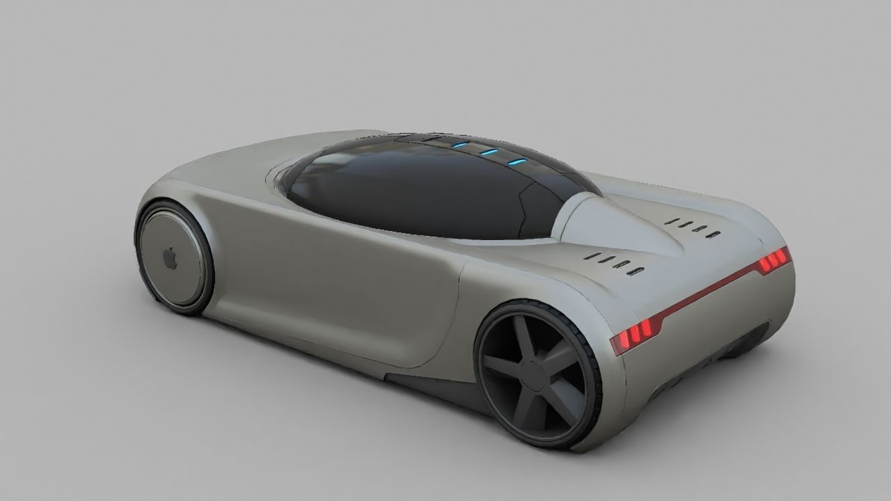 APPLE CONCEPT CAR rigged 3D model_7