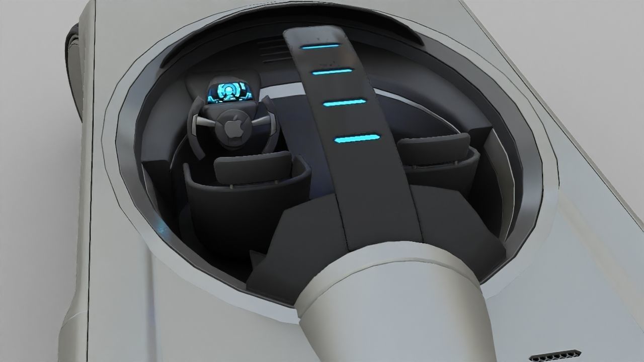 APPLE CONCEPT CAR rigged 3D model_26