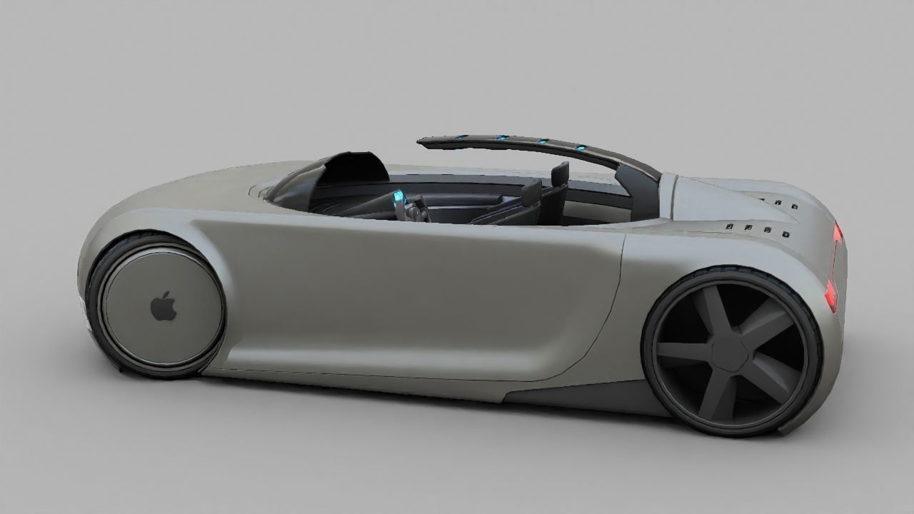 APPLE CONCEPT CAR rigged 3D model_23