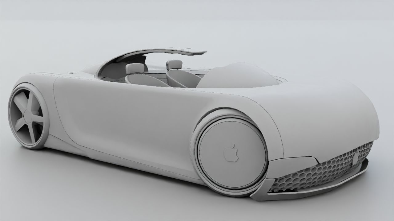 APPLE CONCEPT CAR rigged 3D model_37