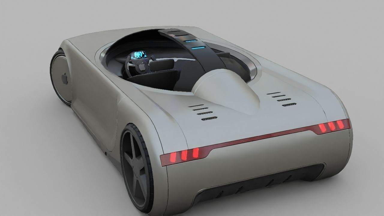 APPLE CONCEPT CAR rigged 3D model_10