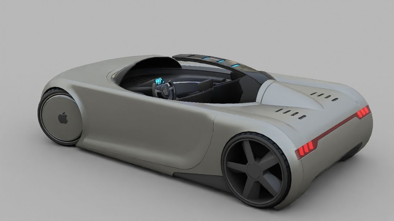 APPLE CONCEPT CAR rigged 3D model_24
