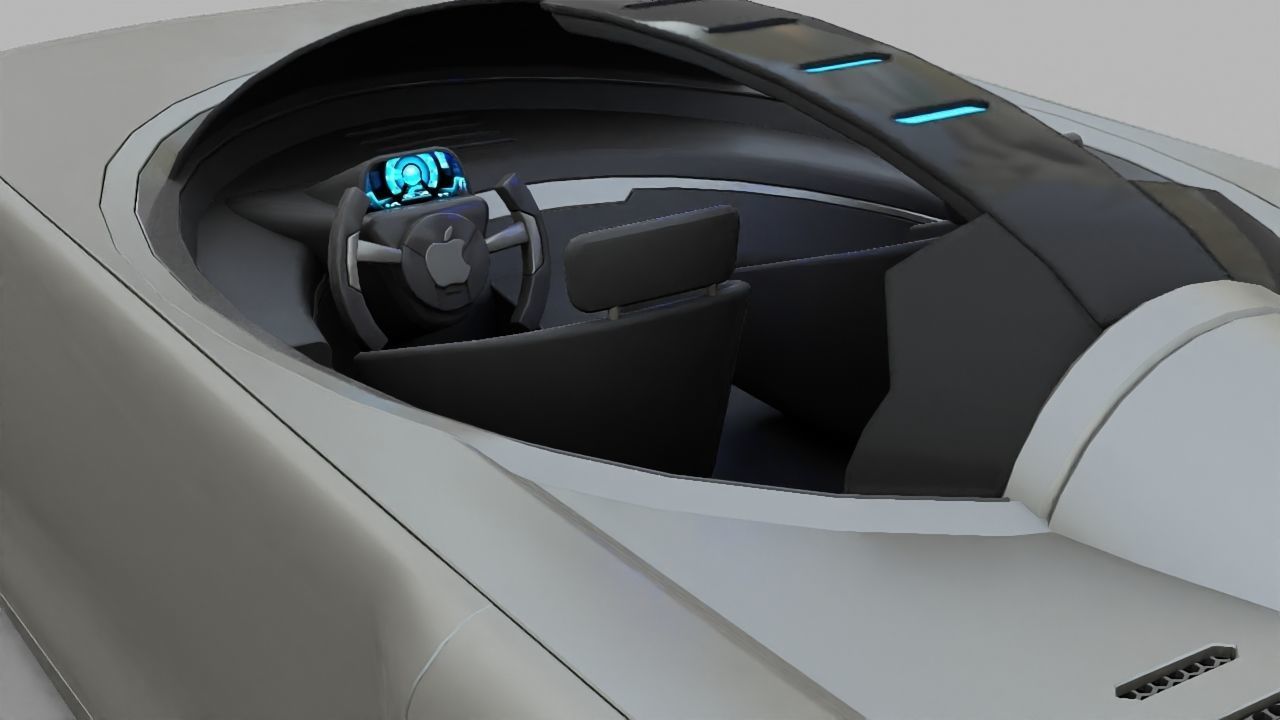 APPLE CONCEPT CAR rigged 3D model_25