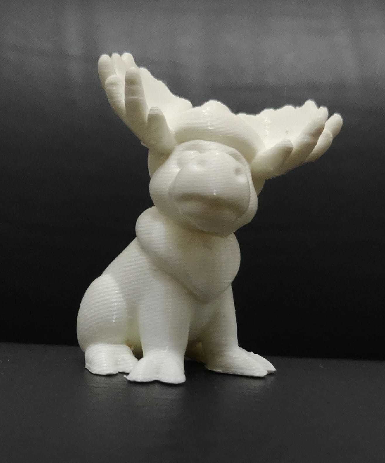 Moose Winter Cap 3D print model_10