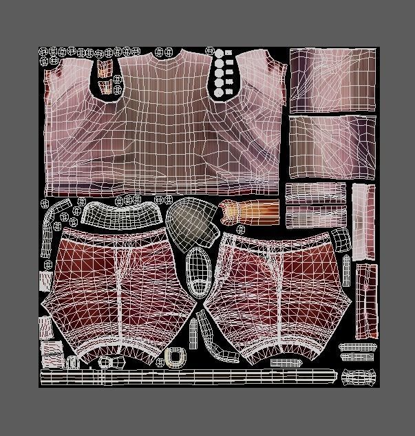 Cartoon High Poly Subdivision Avatar 015 Low-poly 3D model_9