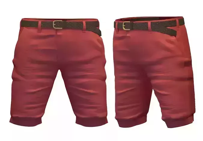 Mens Red Shorts - Summer Casual Wear Subdivision
