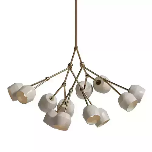 Chandelier Terra Svet 052023 Wt Noeud Blanc