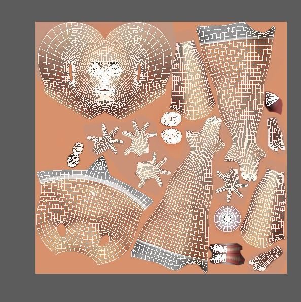 Cartoon High Poly Subdivision Avatar 017 3D Model Low-poly 3D model_5