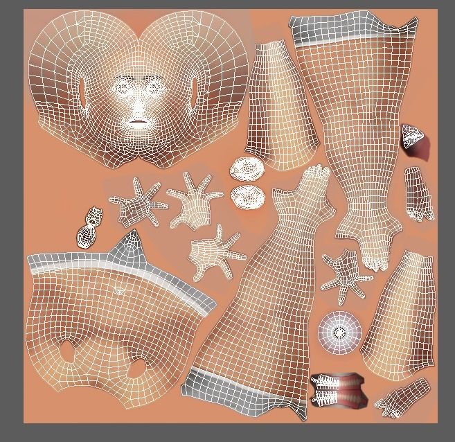 Cartoon Low Poly Style Avatar 017 3D Model Low-poly 3D model_7