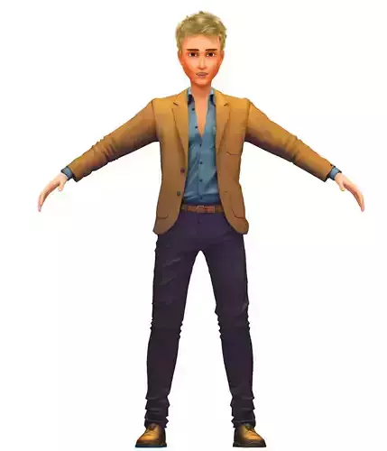 Cartoon High Poly Subdivision Avatar 018 3D Model