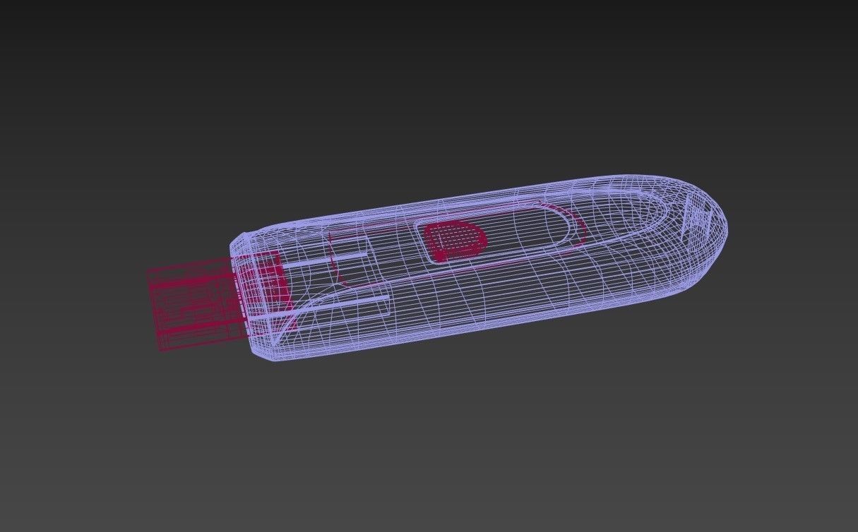  flash drive 3D model_6