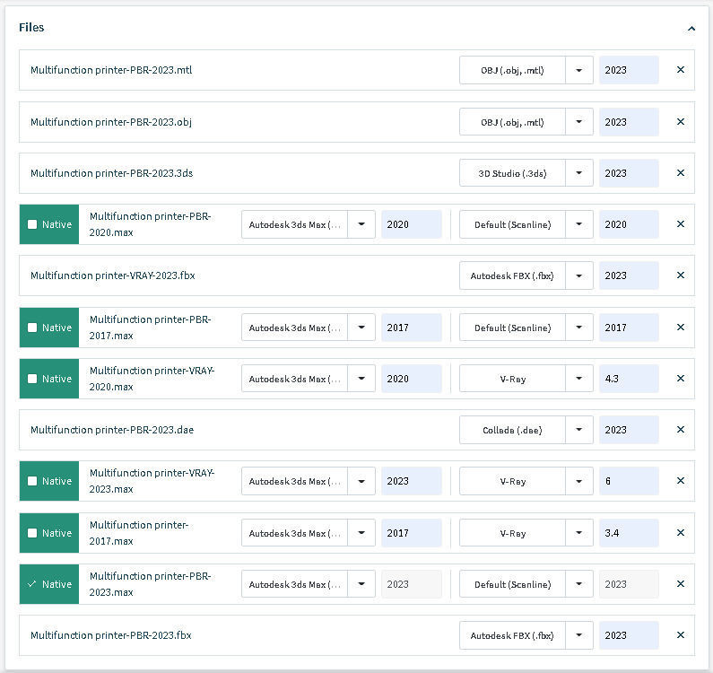 Multifunction printer 3D model_17