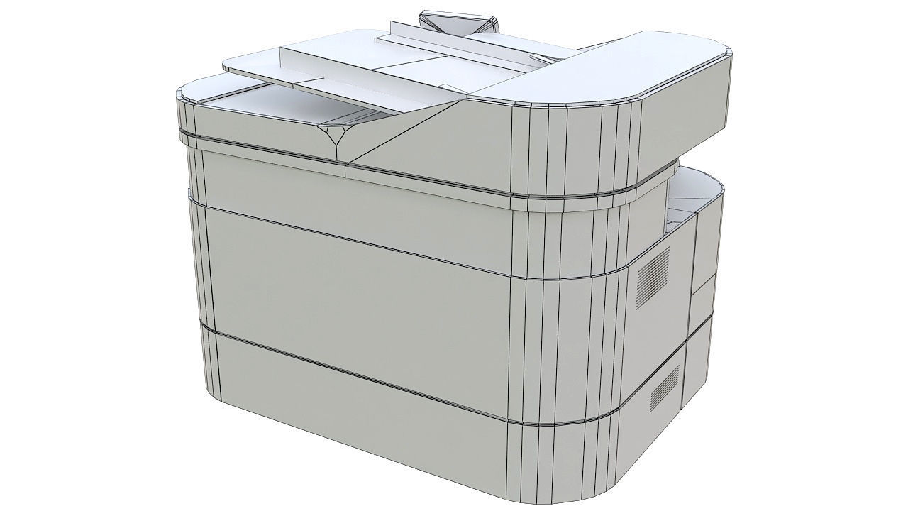 Multifunction printer 3D model_10