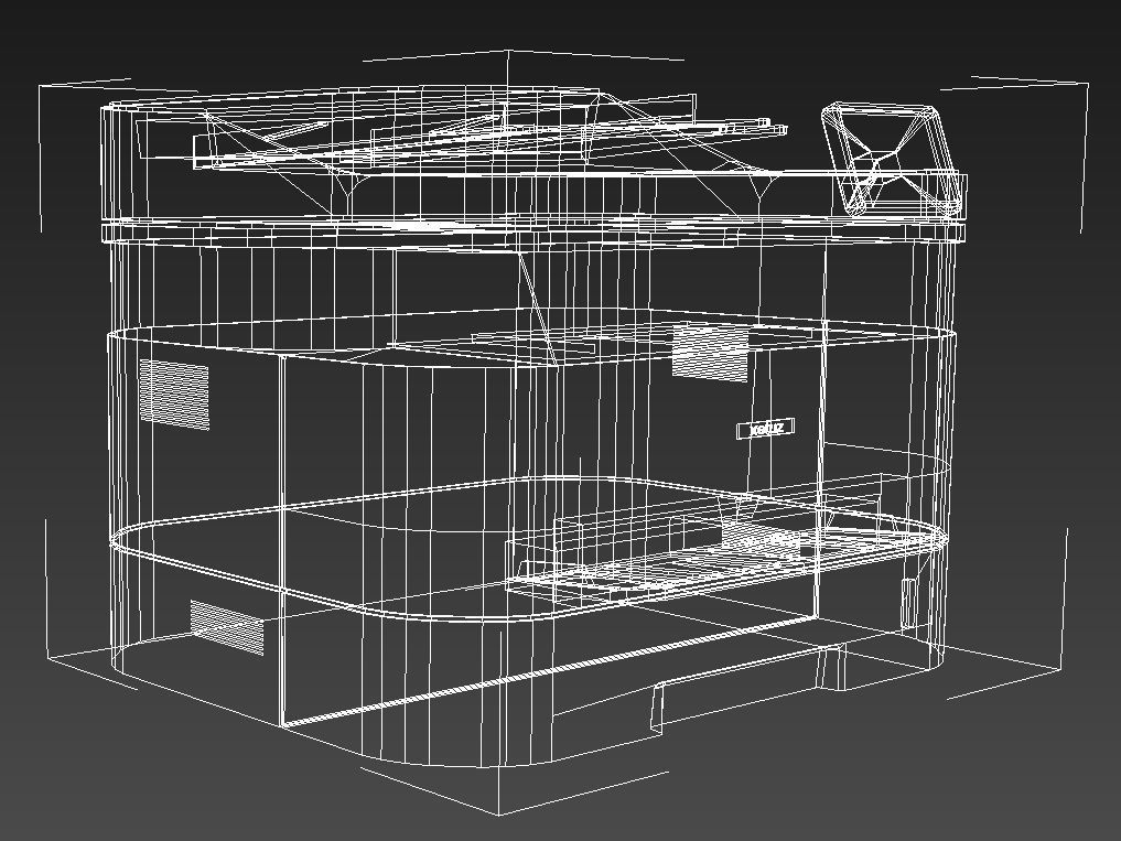 Multifunction printer 3D model_16