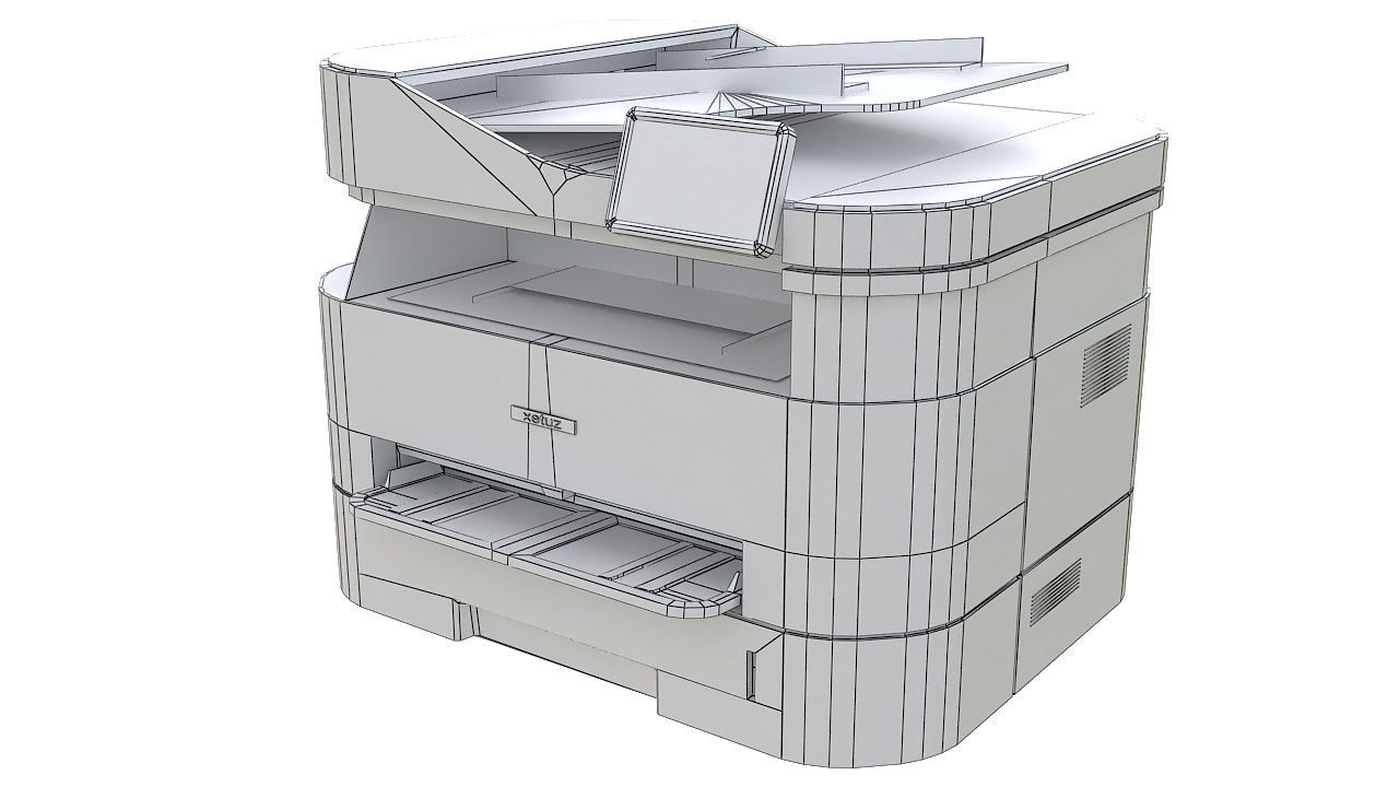 Multifunction printer 3D model_8