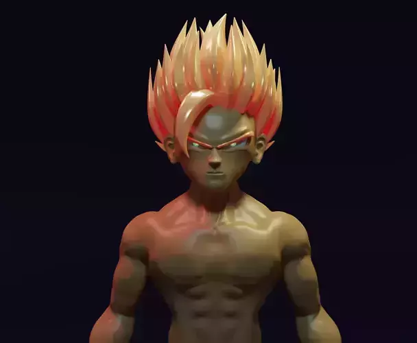 3D Gohan sculpt 