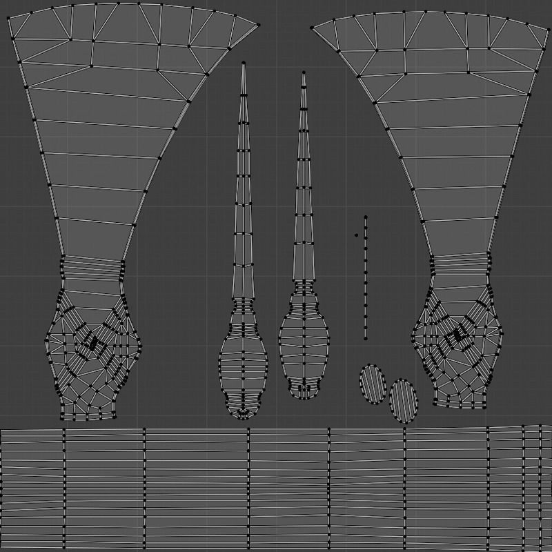 Viking Axe Mammen Low-poly 3D model_8