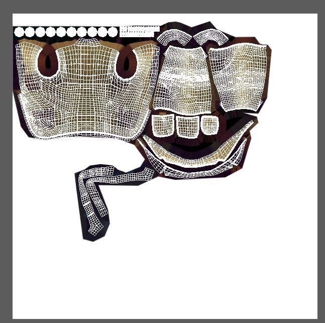 Cartoon High Poly Subdivision Sand Jacket 3D Model  Low-poly 3D model_5