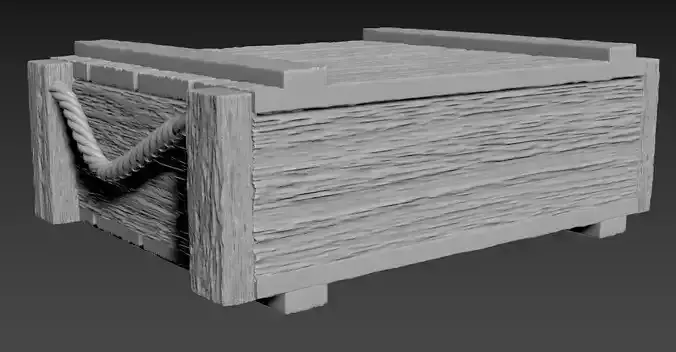 Caja de madera 3D print model