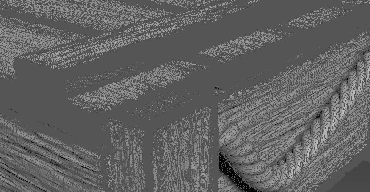 Caja de madera 3D print model_4