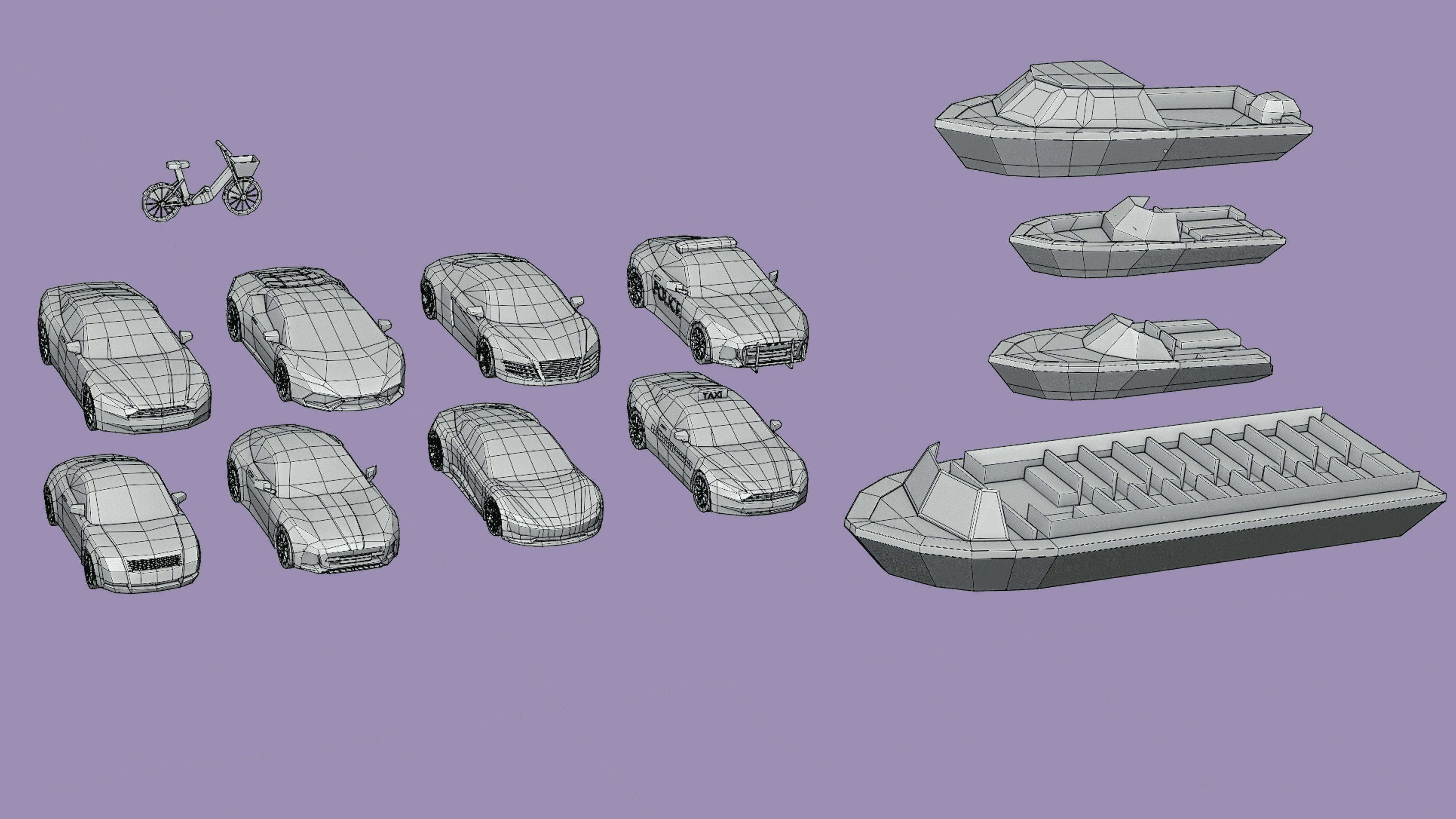 City 1 Low-poly 3D model_28