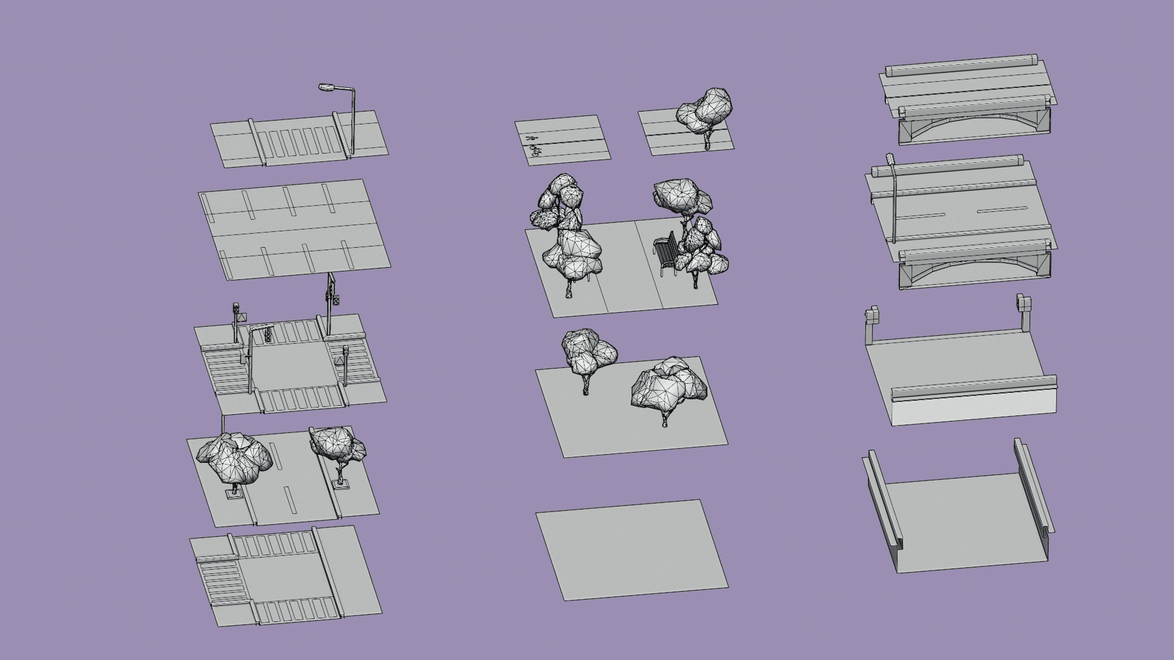 City 1 Low-poly 3D model_30