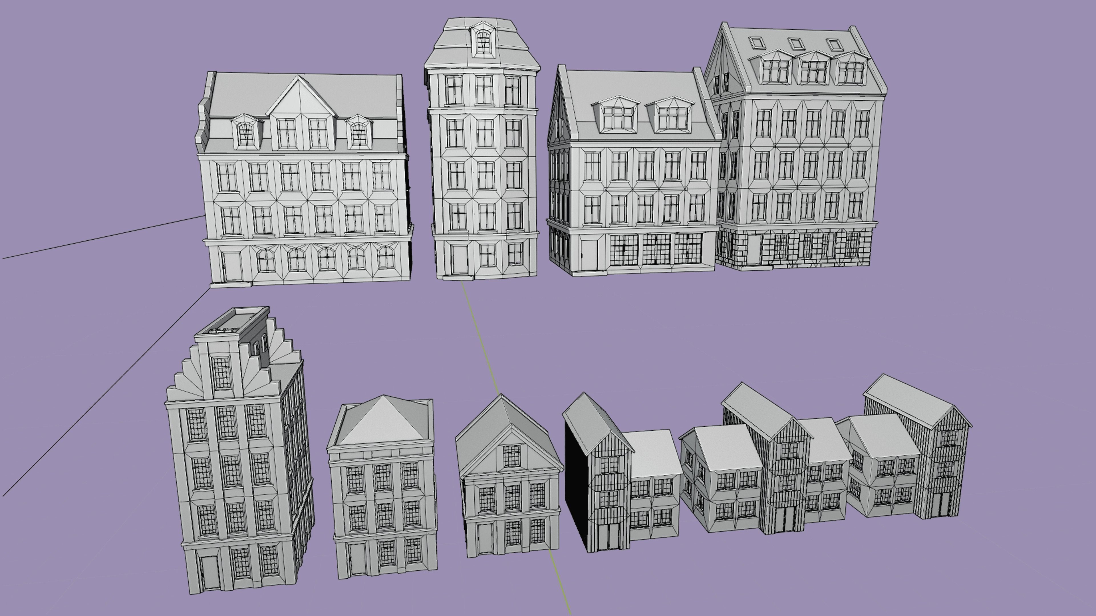 City 1 Low-poly 3D model_22