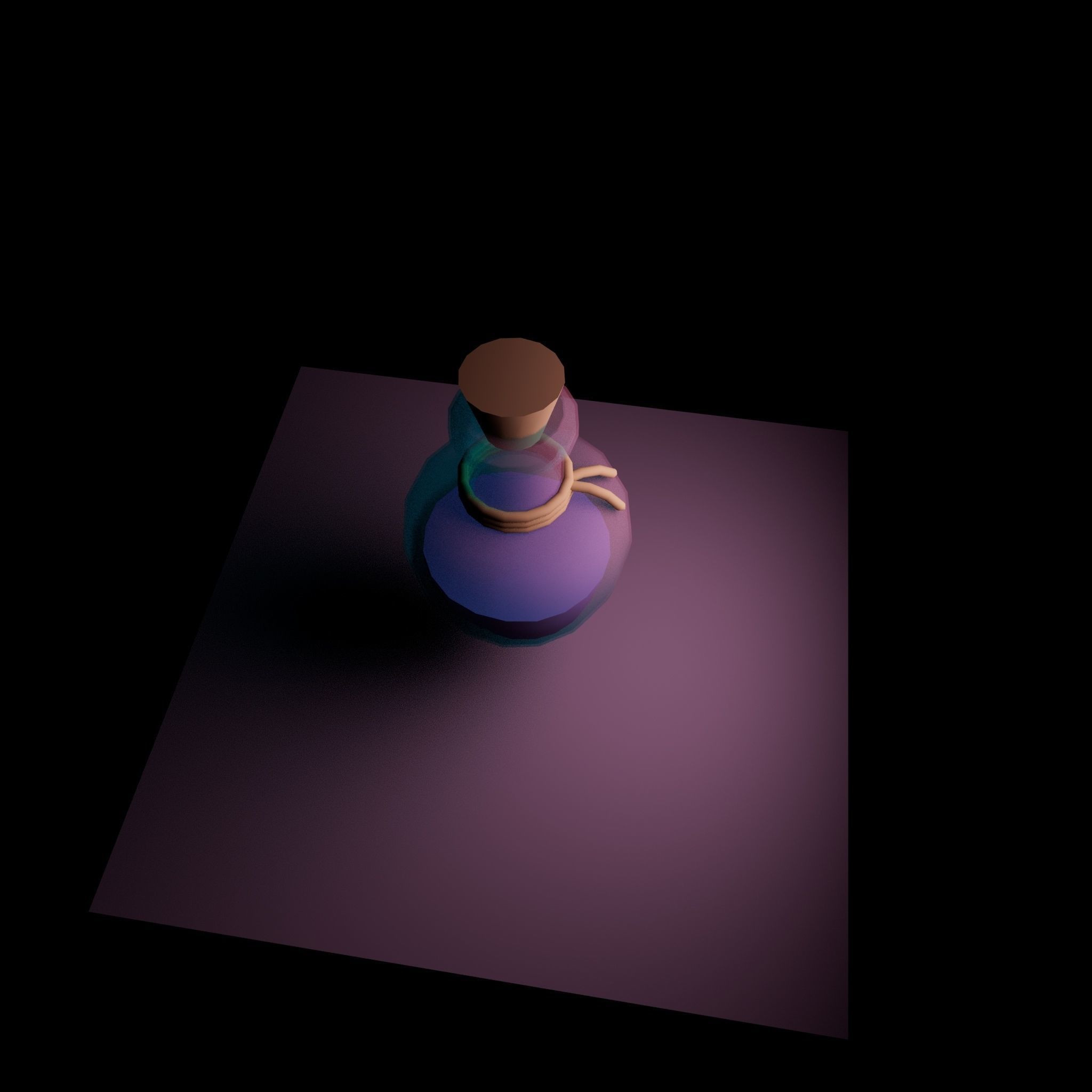 Potion Bottle 01 Free low-poly 3D model_2