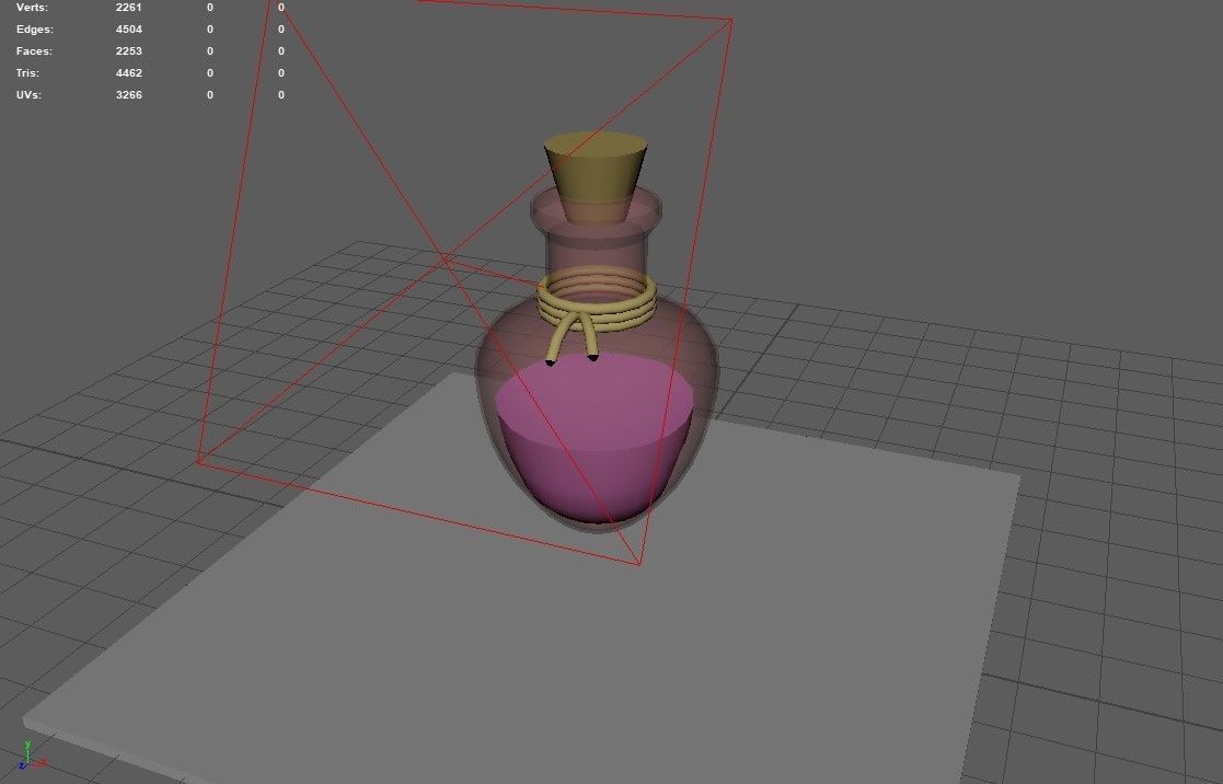 Potion Bottle 01 Free low-poly 3D model_3
