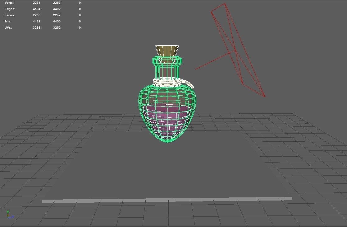 Potion Bottle 01 Free low-poly 3D model_4