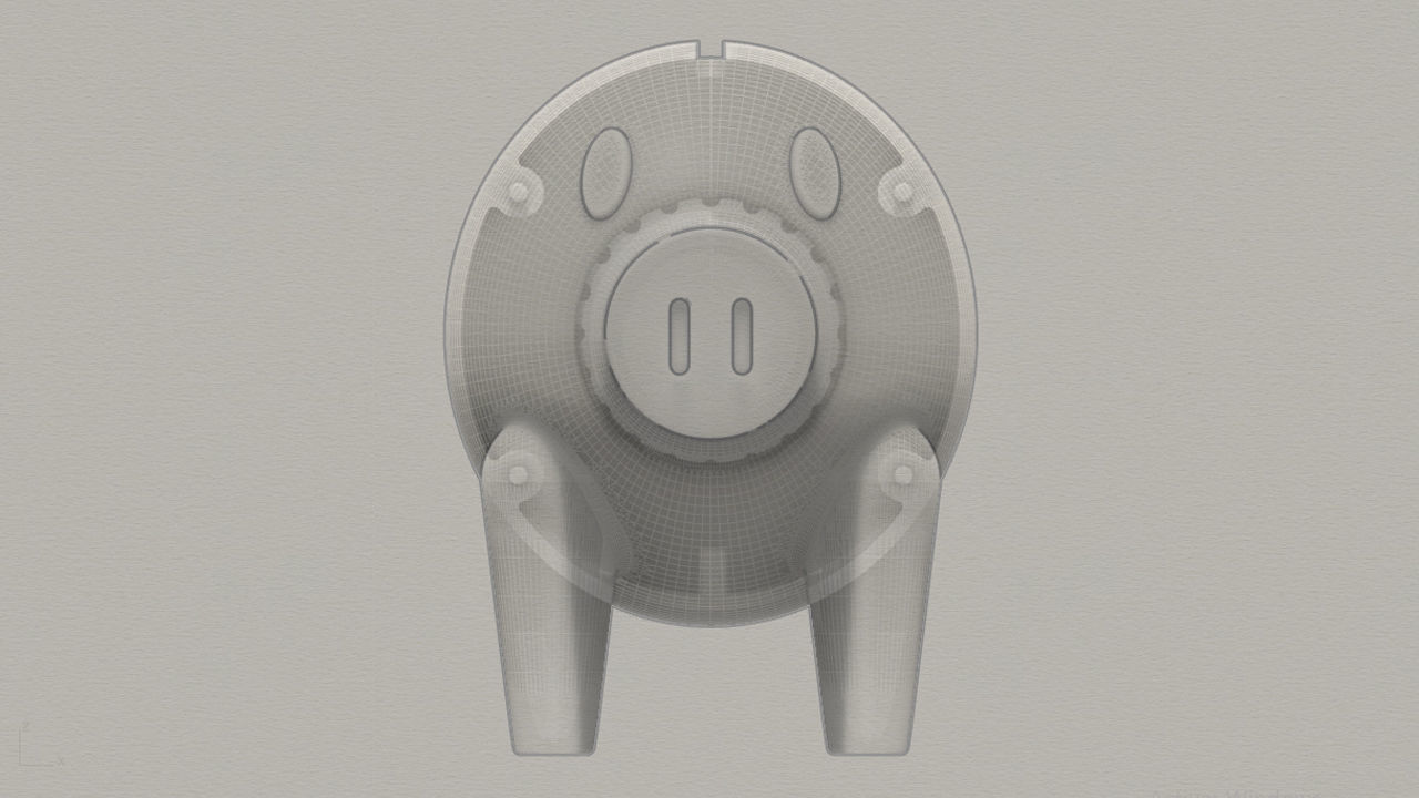 Pig Piggybank for 3d print 3D print model_1