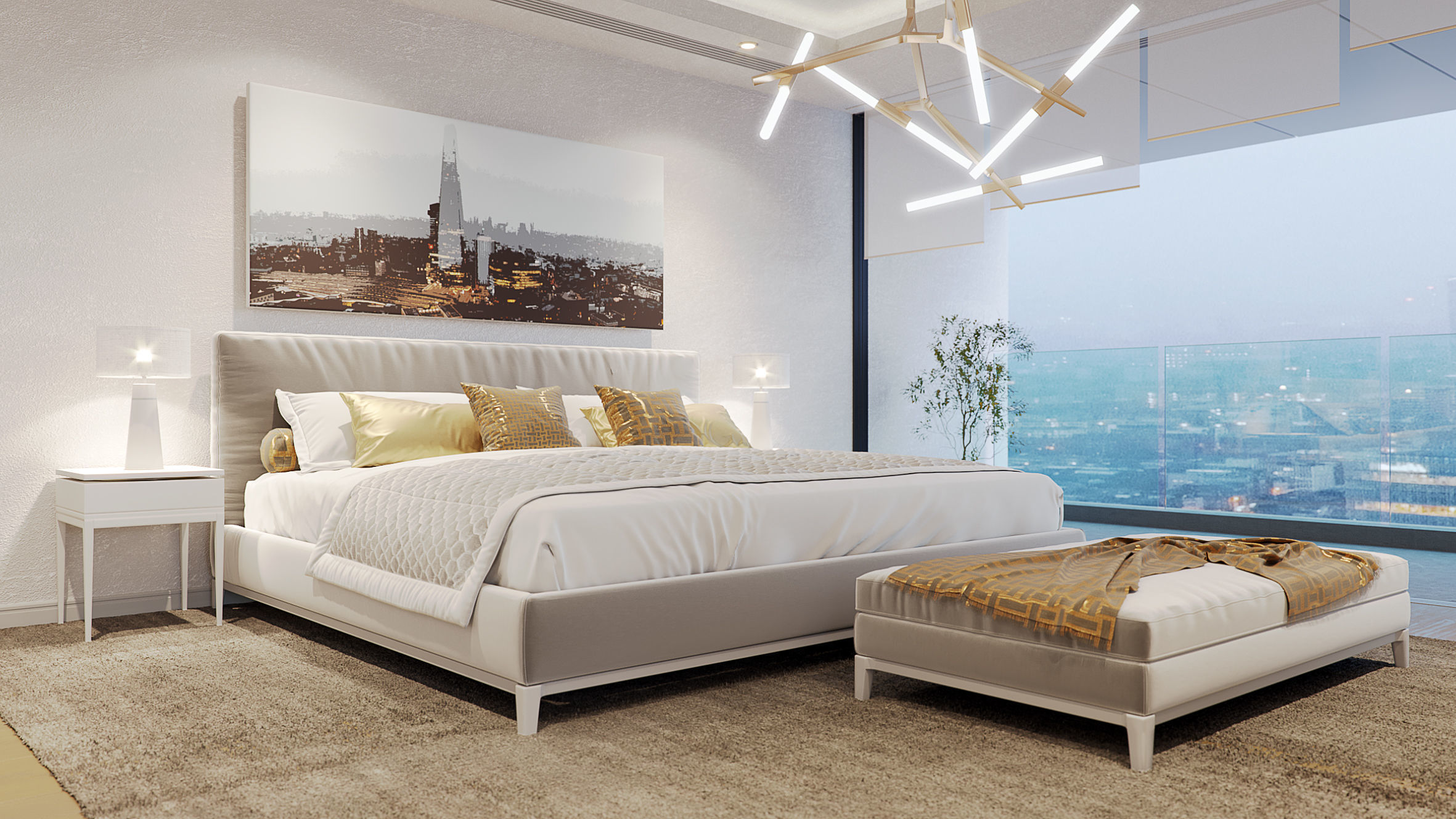 Corona - C4D Scene files - Complete Penthouse Apartment  3D model_8