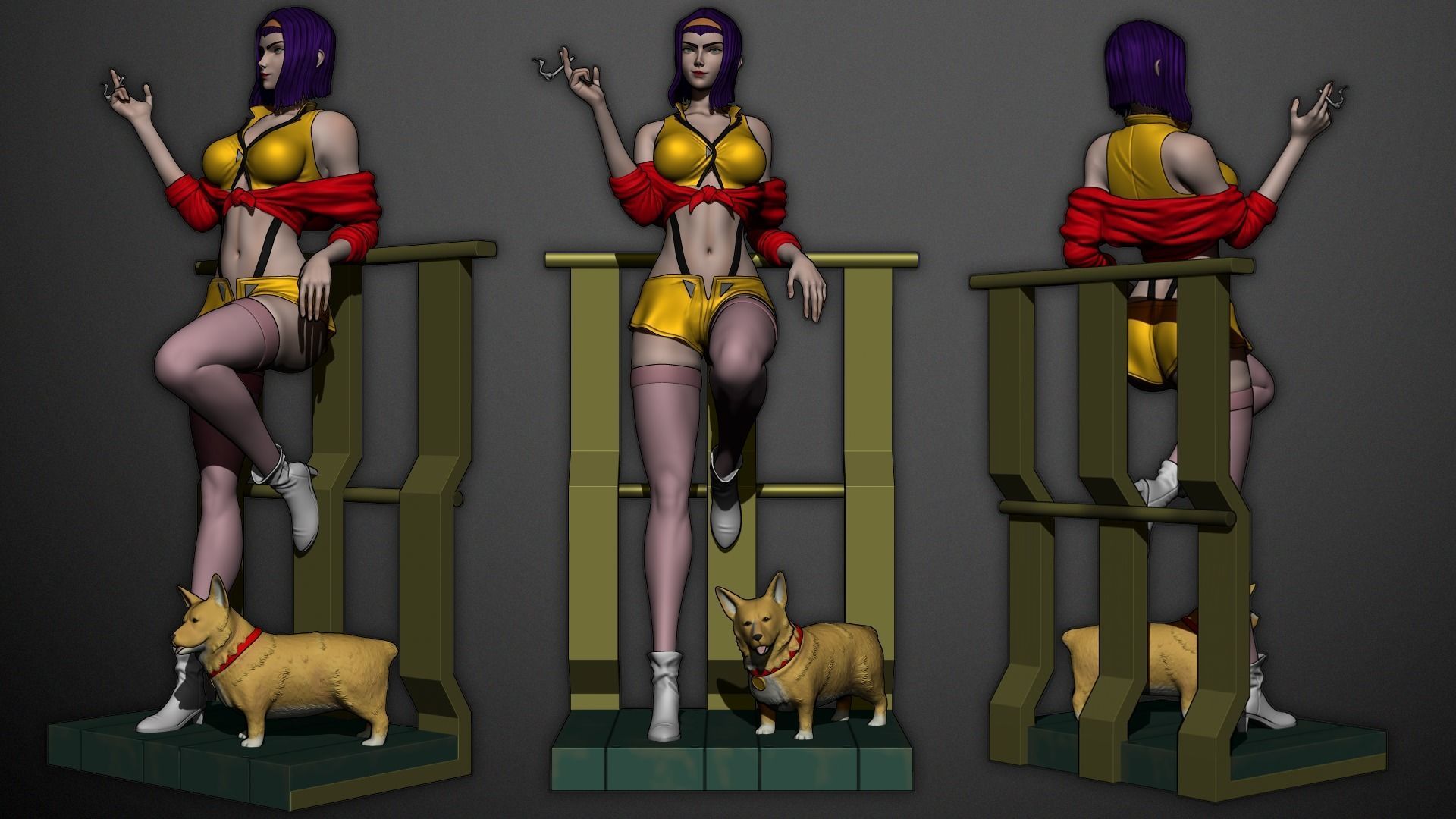 Faye Valentine - Cowboy Bebop 3D print model_6