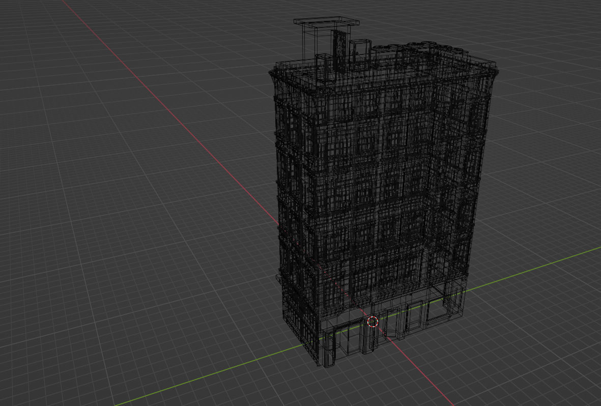 Residential Building Block Free 3D model_7