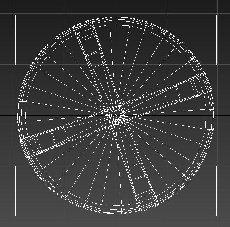 Leather seat stool metal legs 3D model_9