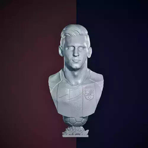 Lionel Messi 3d bust for printing 3D print model