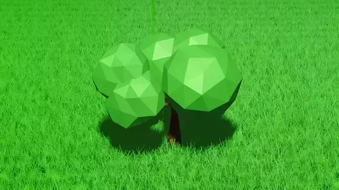 3D Model tree polygonal