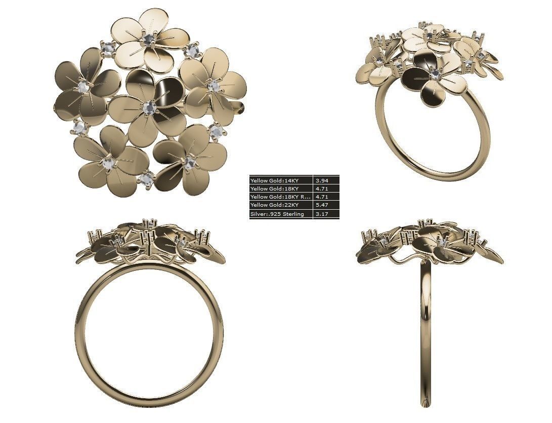 finger ring  3D print model_1