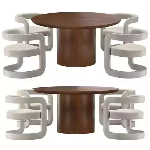 OSLO ROUND TABLE ALTON DINING CHAIR