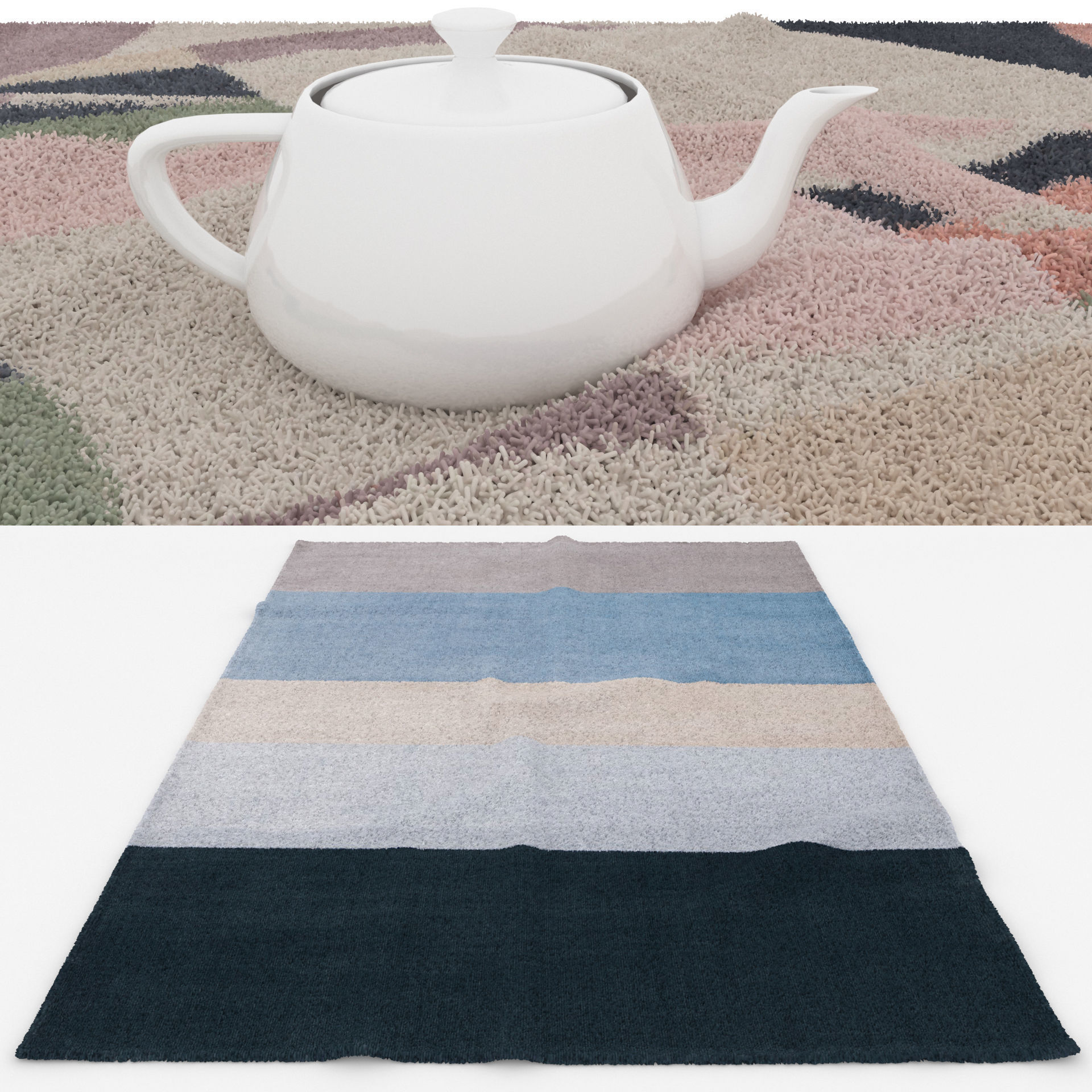 Rugs No 699 Low-poly 3D model_1