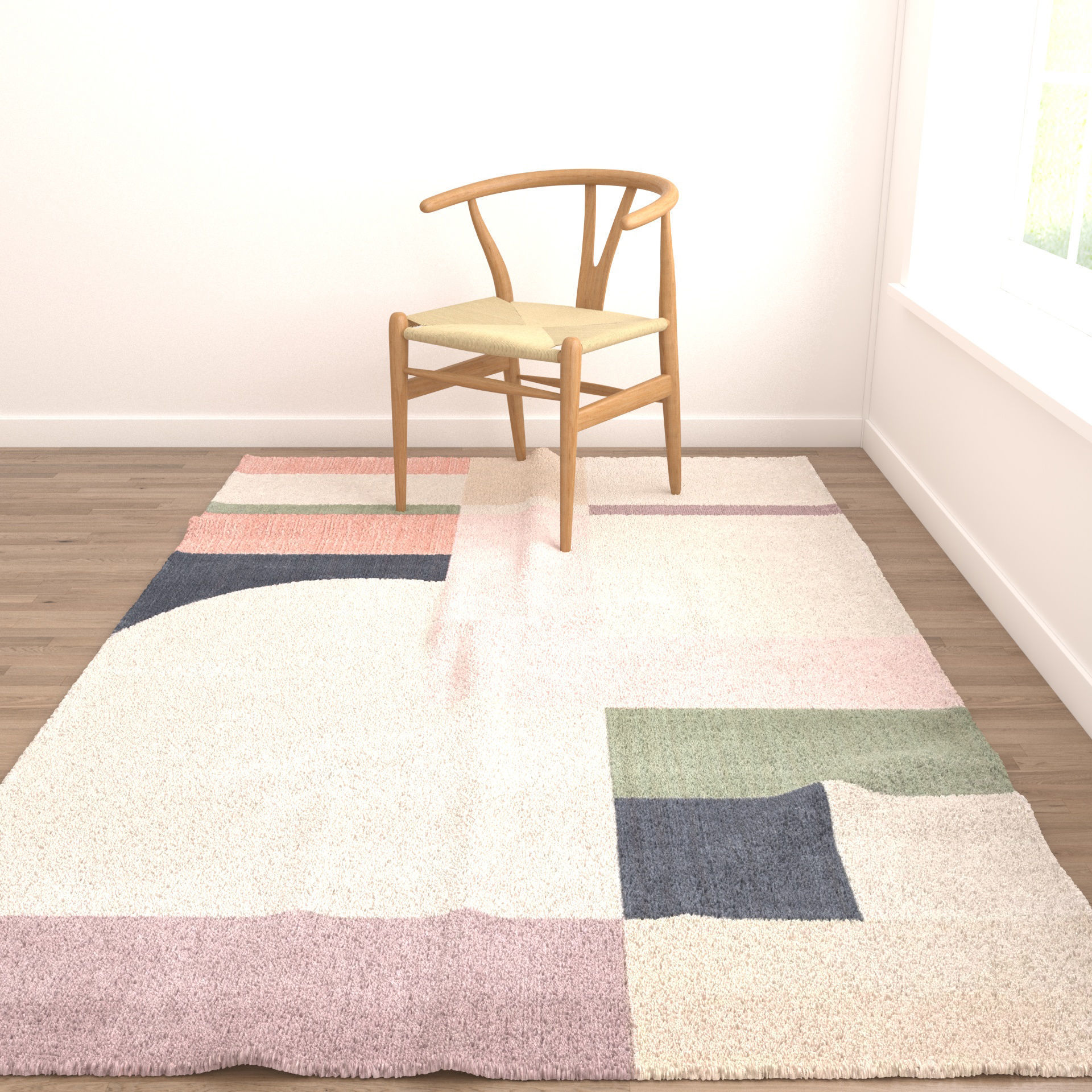 Rugs No 699 Low-poly 3D model_2