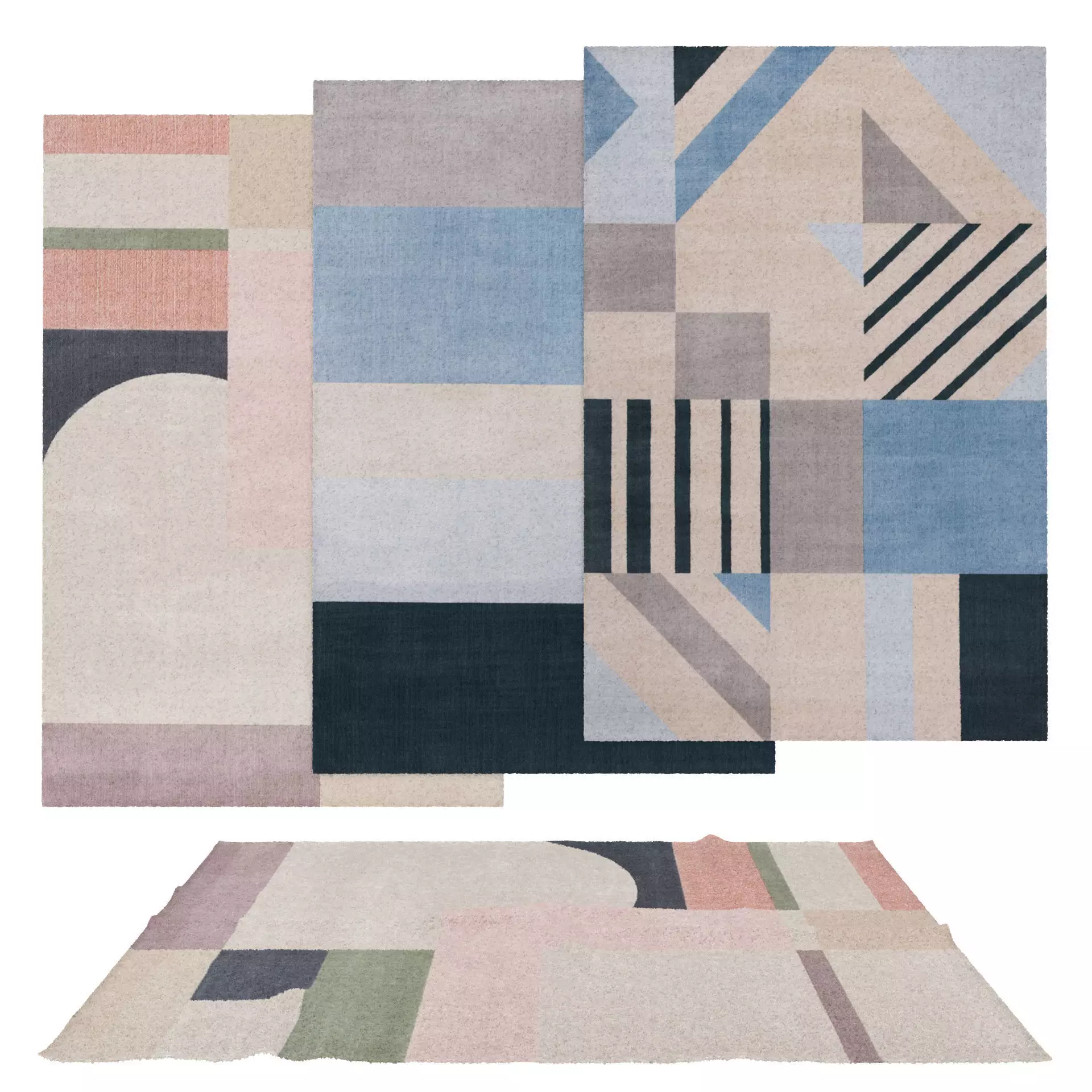 Rugs No 699 Low-poly 3D model_0