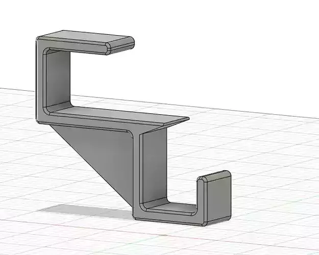 CABLE ORGANIZER HOOK FOR 25 MM THICK TABLES